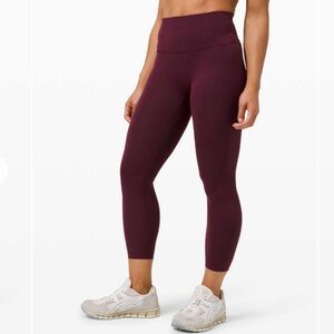 Lululemon Wunder Train High-Rise Crop 23" Cassis Size 4
